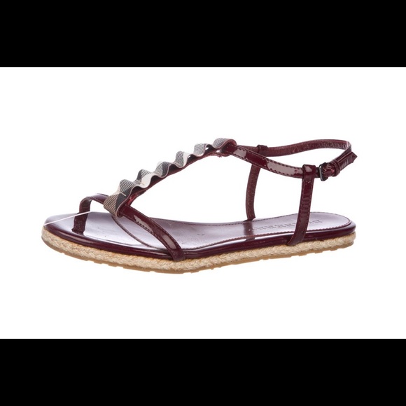 Burberry T-Strap Sandals - Picture 1 of 4